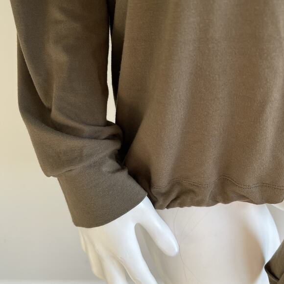 Henriette Steffensen Copenhagen Womens Hooded Top Drawstring Hem Sz Large - Picture 4 of 14